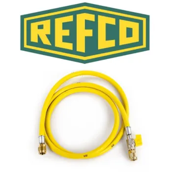 Wąż serwisowy z zaworem odcinającym REFCO CA-CL-60-Y (150 cm / 1/4