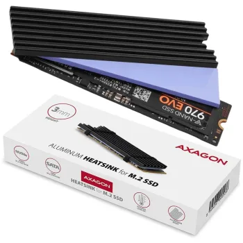 Radiator do dysków Axagon CLR-M2L3 M.2 SSD 3mm