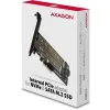 Adapter Axagon PCEM2-D PCIe NVME + SATA M.2