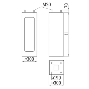 Fundament prefabrykowany ATS FP1 pod słup ATS