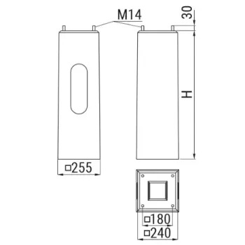 Fundament prefabrykowany ATS FP3 pod słup ATS