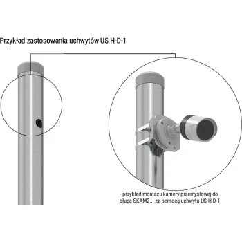 UCHWYT SŁUPOWY ATS US H-D-1