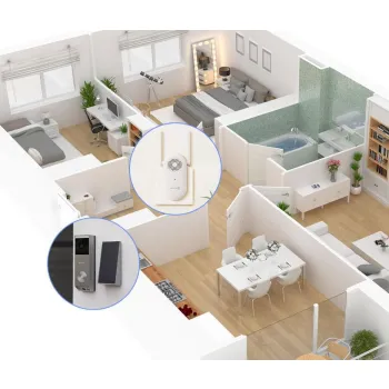 Wideodomofon Ezviz EP3x (3MP+2MP) zasilany bateriami z panelem słonecznym