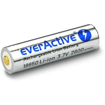 Akumulator 18650 Li-Ion 3,7V everActive 2600mAh (1 szt.) micro-USB z zabezpieczeniem