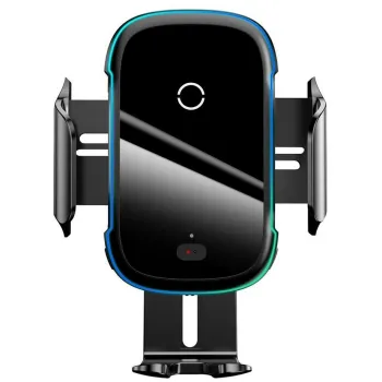 UCHWYT SAMOCHODOWY ŁADOWARKA INDUKCYJNA Baseus WXHW03-01 Qi 15W NA KRATKĘ CZARNY