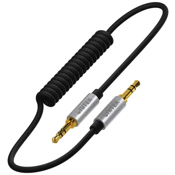 Unitek Y-C922ABK przewód miniJack 3.5mm -miniJack TWIST 1,5m
