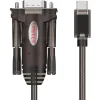 Adapter Unitek Y-1105K USB-C 1x RS-232