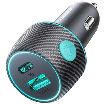 Ładowarka samochodowa Joyroom JR-CCN01 60W 3.0A PD 3.0 QC 3.0 1x USB-A 1x USB-C