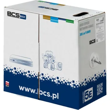 Kabel teleinformatyczny skrętka BCS BASIC BCS-B-U/UTP-CAT5E-PVC