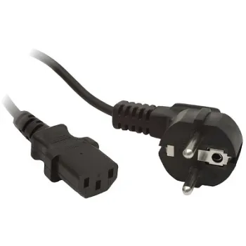 KABEL ZASILAJĄCY CEE 7/7 IEC 320 C13 1.8M WTYCZKA KĄTOWA Lanberg