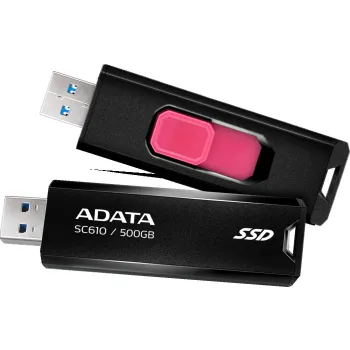 Dysk zewnętrzny SSD Adata SC610 500GB USB3.2A czarny