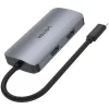 Unitek D1051A Hub USB-C 1xUSB 3.1 Gen1 VGA 2xHDMI PD MST