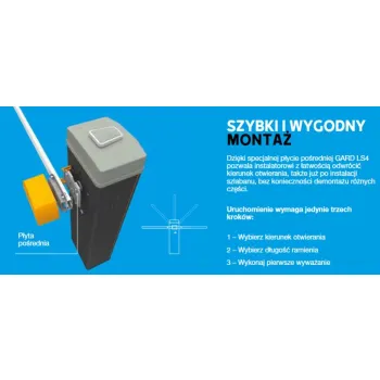 Szlaban CAME LS4 z ramieniem 803XA-0050 do 4m