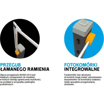 Szlaban CAME LS4 z ramieniem 803XA-0050 do 4m