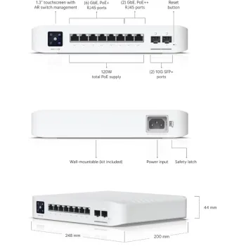 UBIQUITI UNIFI SWITCH (USW-Pro-8-POE)