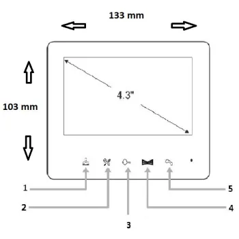 Widedomofon ORNO VI-VID-RO-1077