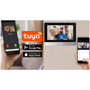 Wideoodomofon 2 żyłowy ORNO OR-VID-MA-1080/B