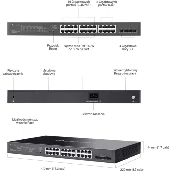 SWITCH TP-LINK TL-SG2428LP