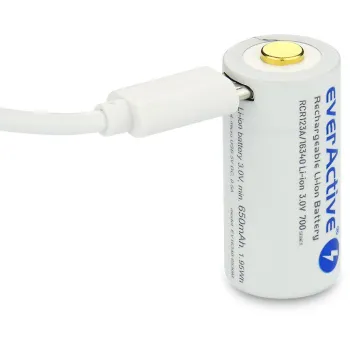 Akumulatorek 16340 / R-CR123 3V everActive 700mAh (1 szt.) z zabezpieczeniem