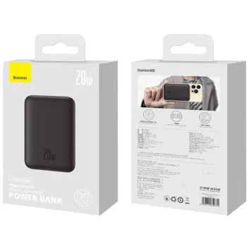 Powerbank Baseus Magnetic Mini PPCX070001 10000mAh MagSafe 15W PD QC 20W USB-C + kabel