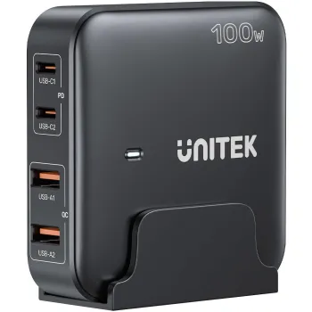 Unitek Ładowarka biurkowa GaN 100W 2xUSB-A 2xUSB-C