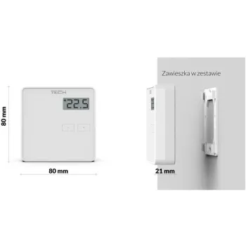 Bezprzewodowy dwustanowy regulator pokojowy biały ST-294v2 Tech sterowniki
