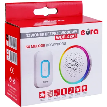 Dzwonek bezprzewodowy EURA WDP-42A3 bialy