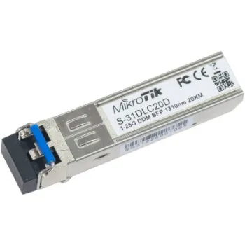 MODUŁ SFP MIKROTIK S-31DLC20D 1.25G SM 20km 1310nm