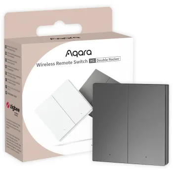 Przełącznik podwójny bezprzewodowy WRS-R02-G Aqara szary