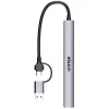 Unitek Hub USB-A/C 7w1 z adapterem