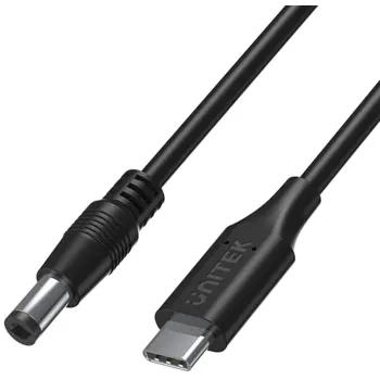 Unitek Kabel zasilający do laptopa 65W USB-C - DC5,5mm