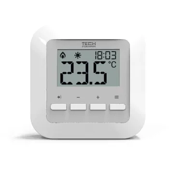 Przewodowy dwustanowy regulator pokojowy biały ST-295v3 Tech sterowniki