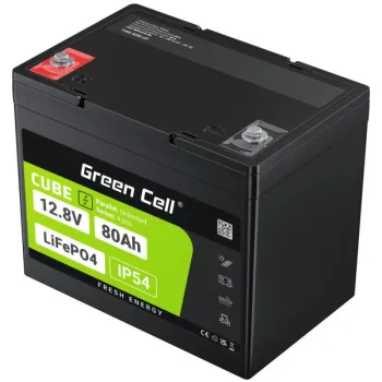 AKUMULATOR LITOWO-ŻELAZOWO-FOSFORANOWY LiFePO4 Green Cell Cube 12.8V 80Ah LFPGC12V80AH