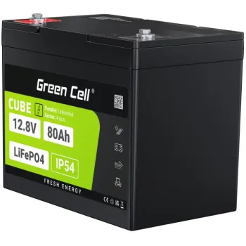 AKUMULATOR LITOWO-ŻELAZOWO-FOSFORANOWY LiFePO4 Green Cell Cube 12.8V 80Ah LFPGC12V80AH