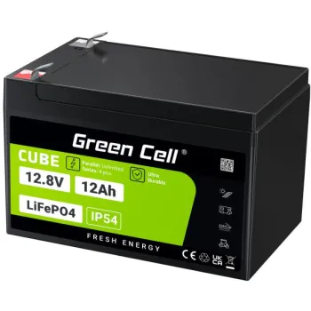AKUMULATOR LITOWO-ŻELAZOWO-FOSFORANOWY LiFePO4 Green Cell Cube 12.8V 12Ah LFPGC12V12AH