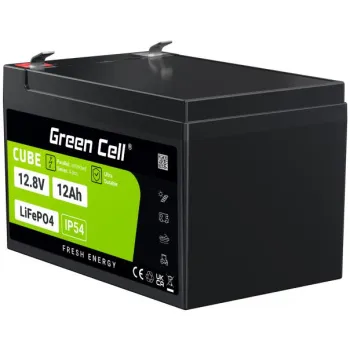 AKUMULATOR LITOWO-ŻELAZOWO-FOSFORANOWY LiFePO4 Green Cell Cube 12.8V 12Ah LFPGC12V12AH