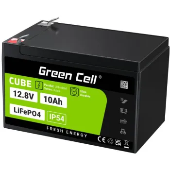 AKUMULATOR LITOWO-ŻELAZOWO-FOSFORANOWY LiFePO4 Green Cell Cube 12.8V 10Ah LFPGC12V10AH
