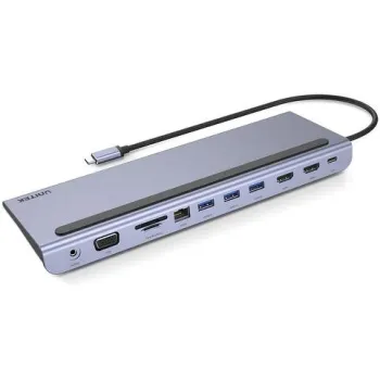Unitek Hub USB 11 w 1, USB-C, RJ45, MST, 100W PD