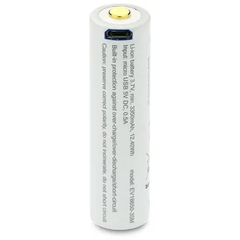 Akumulator 18650 Li-Ion 3,7V everActive 3500mAh (1 szt.) micro-USB z zabezpieczeniem