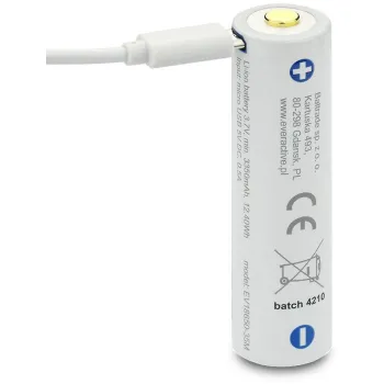 Akumulator 18650 Li-Ion 3,7V everActive 3500mAh (1 szt.) micro-USB z zabezpieczeniem