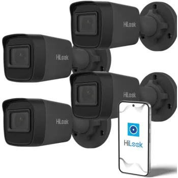 Kamera IP Hilook by Hikvision tuba 4MP IPCAM-B4-P Black Opakowanie zbiorcze 4szt.