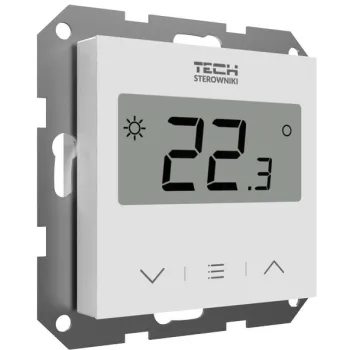 Przewodowy Dwustanowy regulator pokojowy biały F-2Z v1 Tech sterowniki