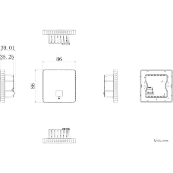 Punkt dostępowy ścienny Hikvision DS-3WAP521-SI
