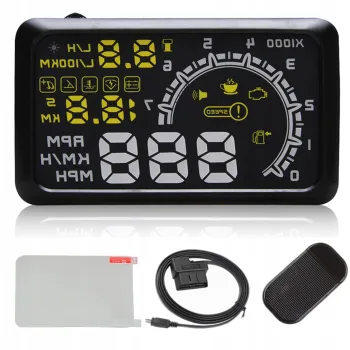 Wyświetlacz LED HUD W02 5.5" OBD2 wersja PRO