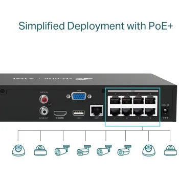 REJESTRATOR TP-LINK VIGI NVR1008H-8P