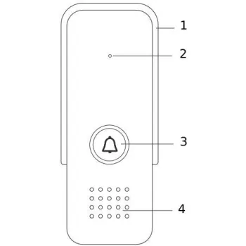 Domofon EURA ADP-24A3 biały 2 żyłowy
