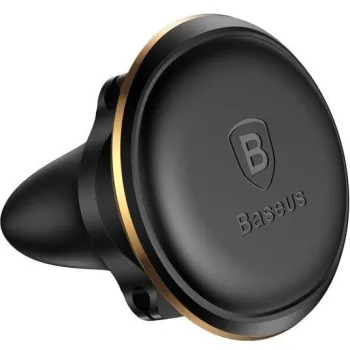 Uchwyt samochodowy Baseus Magnetic Air Vent Holder magnetyczny na kratkę nawiewu - czarno-złoty