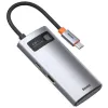 Hub USB Baseus Metal Gleam 4w1