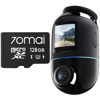 Wideorejestrator 70mai X800 Dash Cam 4K Omni czarny + microSD 70mai 128GB