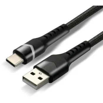 KABEL USB-A / USB-C RGB LED everActive CBB-1CBR 100cm 3A